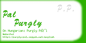 pal purgly business card